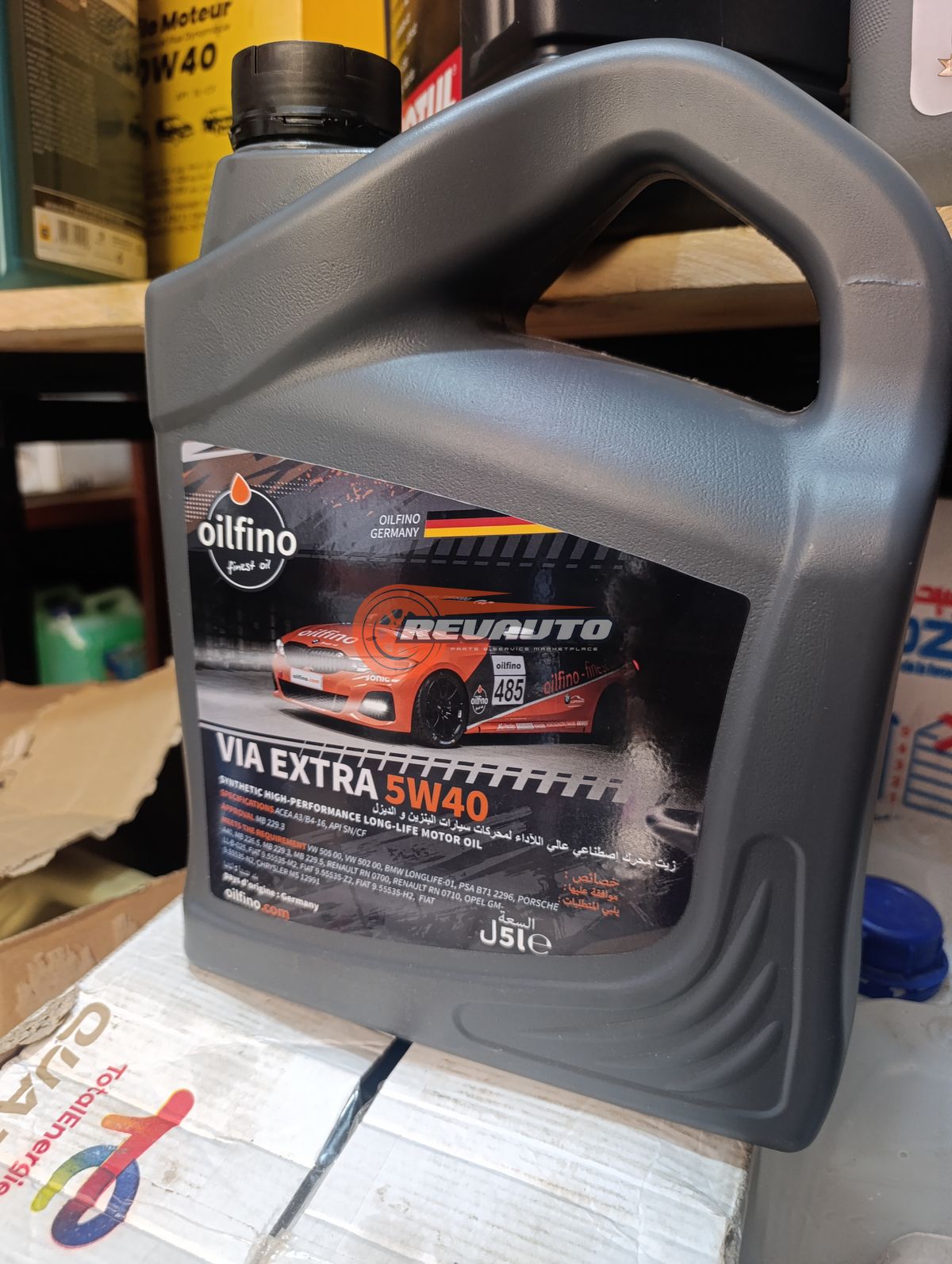 Huile oilfino via extra 5w40
