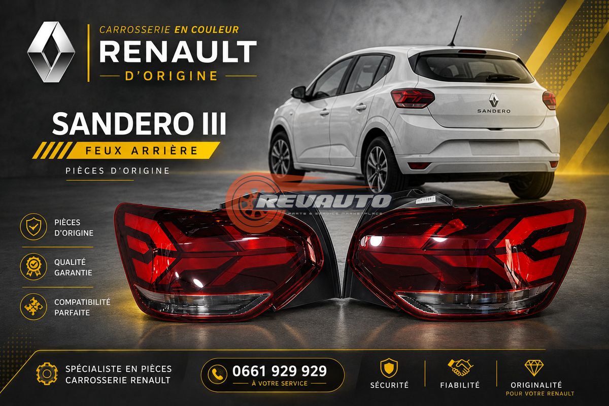 Feu arrière sandero 3